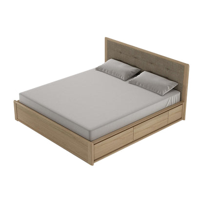 Circa King Bed With Fabric Headboard