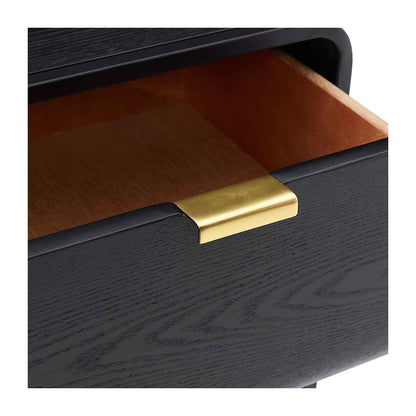 Leroy Brass Handle Bedside Table