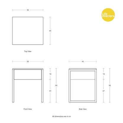 Avalon Marble Bedside Table