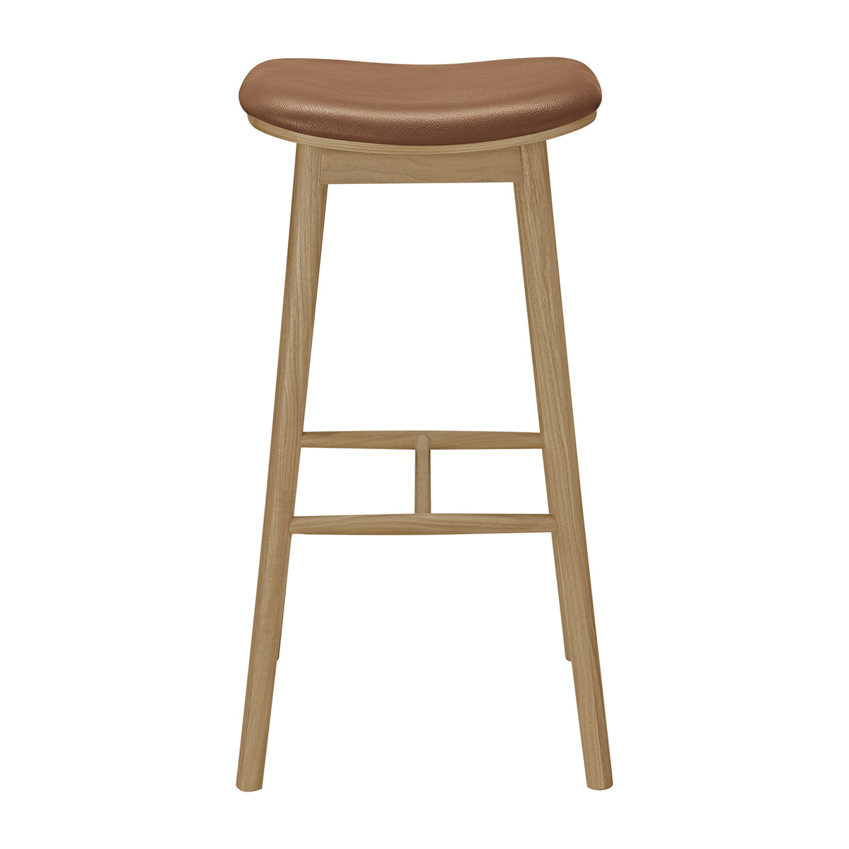 Lando Leather Backless Bar Stool