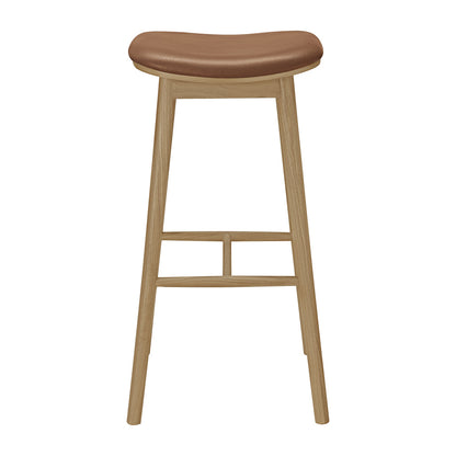 Lando Leather Backless Bar Stool