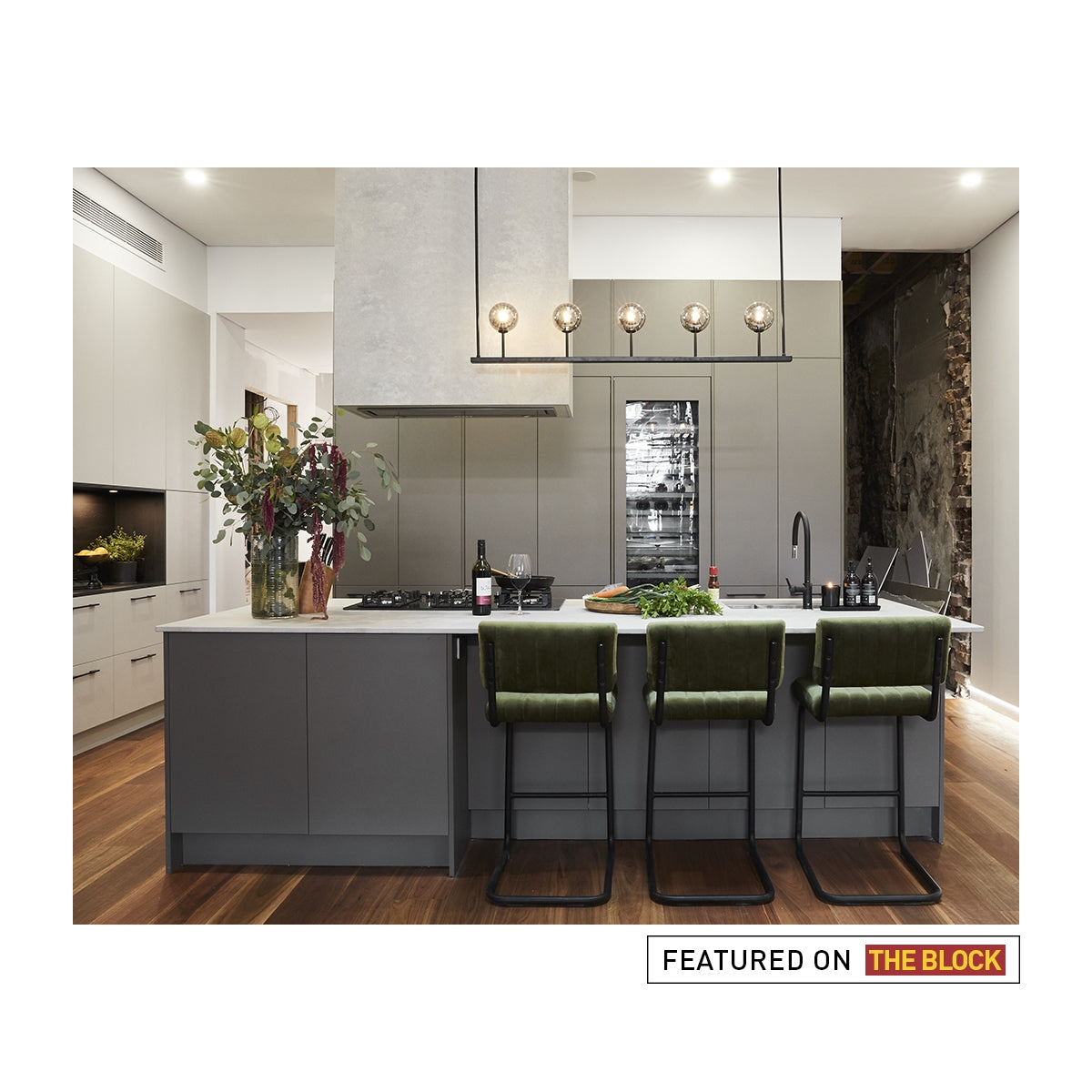 Blake Velvet Bar Stool