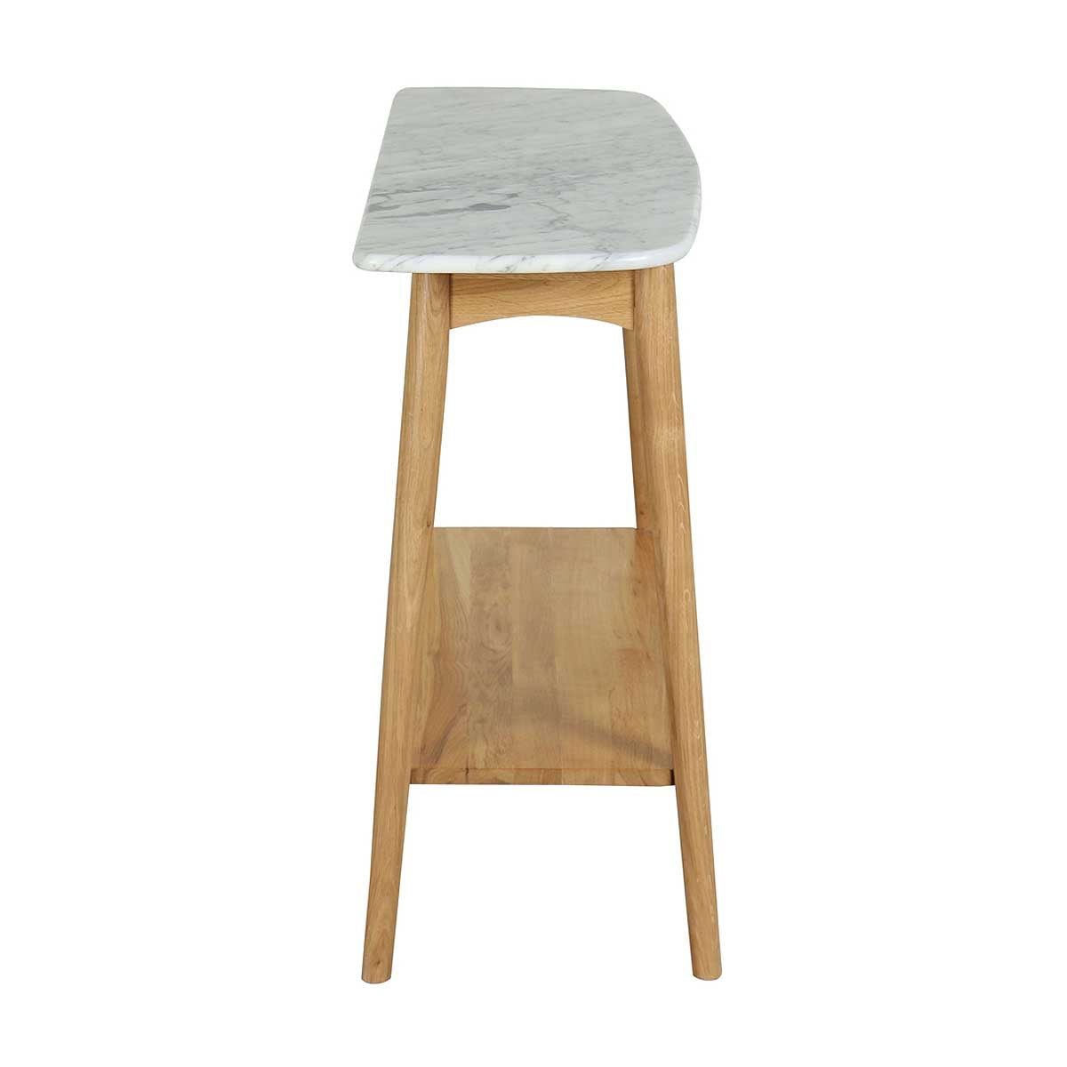 Oia White Marble Console Table