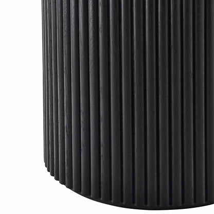 Cosmos Coffee Table (Black, Terrazzo, 85cm)