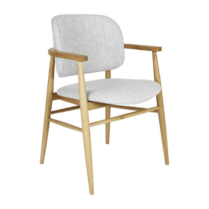Aura Fabric Dining Chair (Oak)