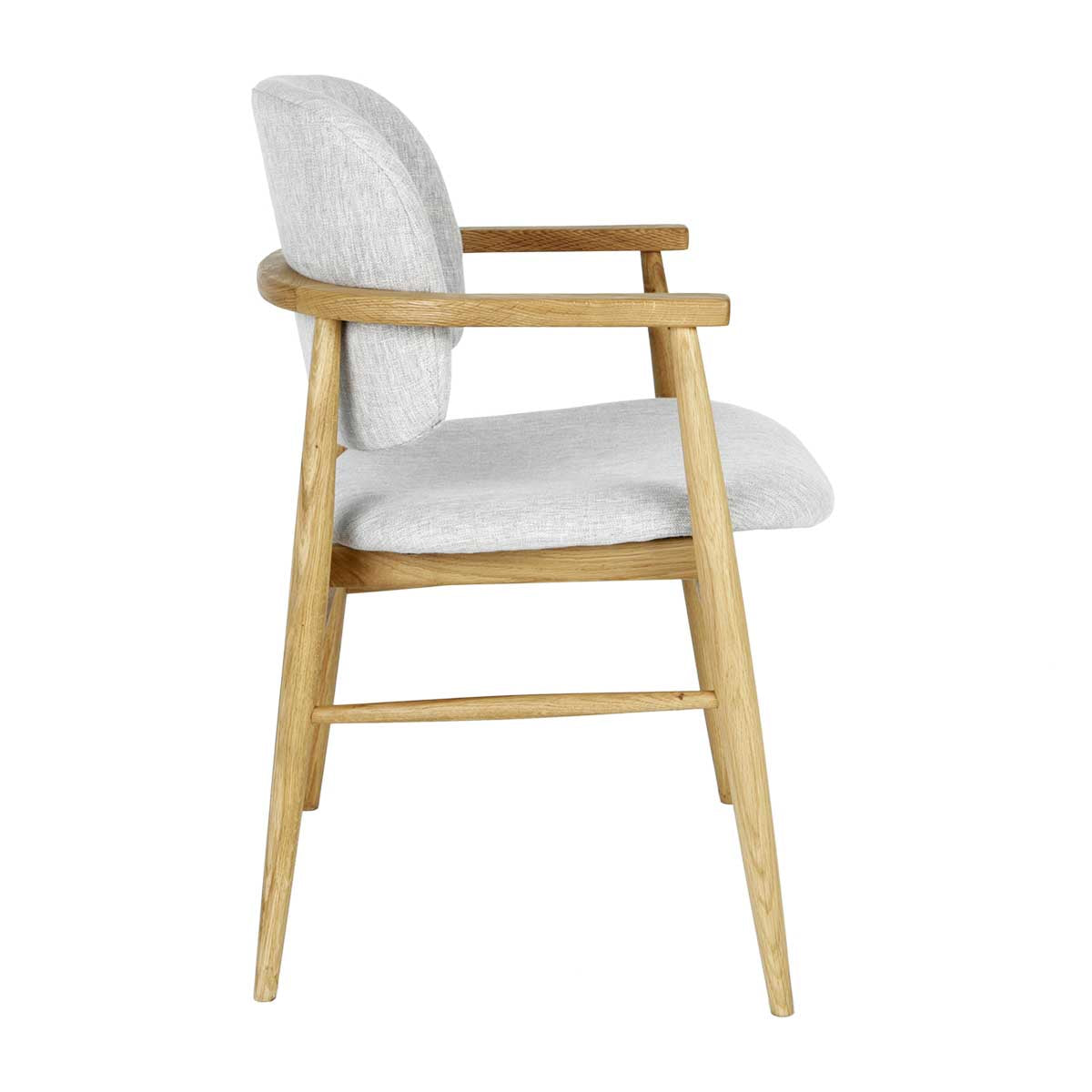 Aura Fabric Dining Chair (Oak)