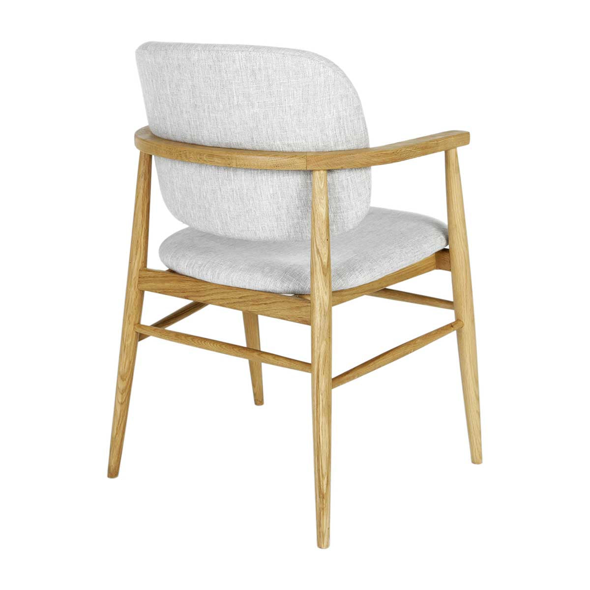 Aura Fabric Dining Chair (Oak)