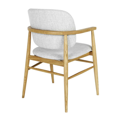 Aura Fabric Dining Chair (Oak)