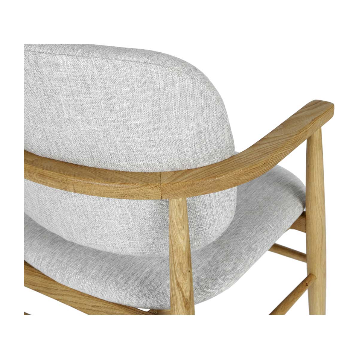 Aura Fabric Dining Chair (Oak)