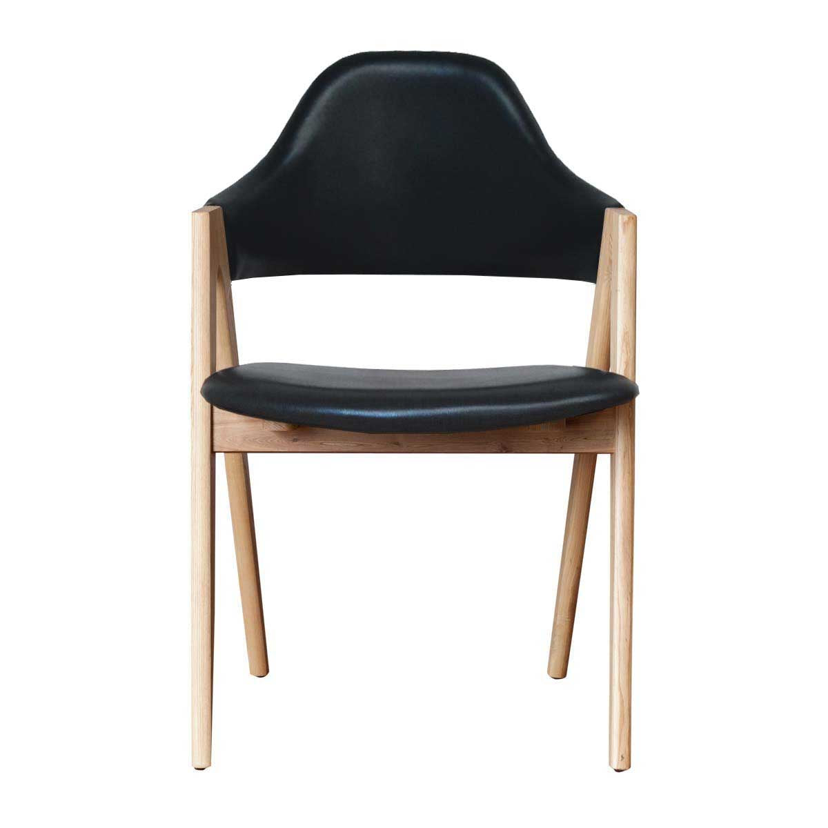 Sergio Leather Dining Chair (Ash)