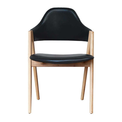 Sergio Leather Dining Chair (Ash)