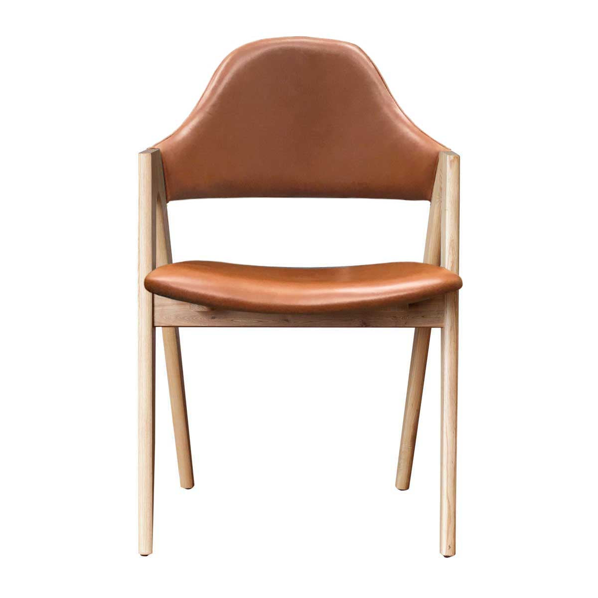 Sergio Leather Dining Chair (Ash)
