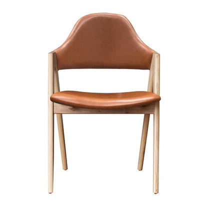 Sergio Leather Dining Chair (Ash)