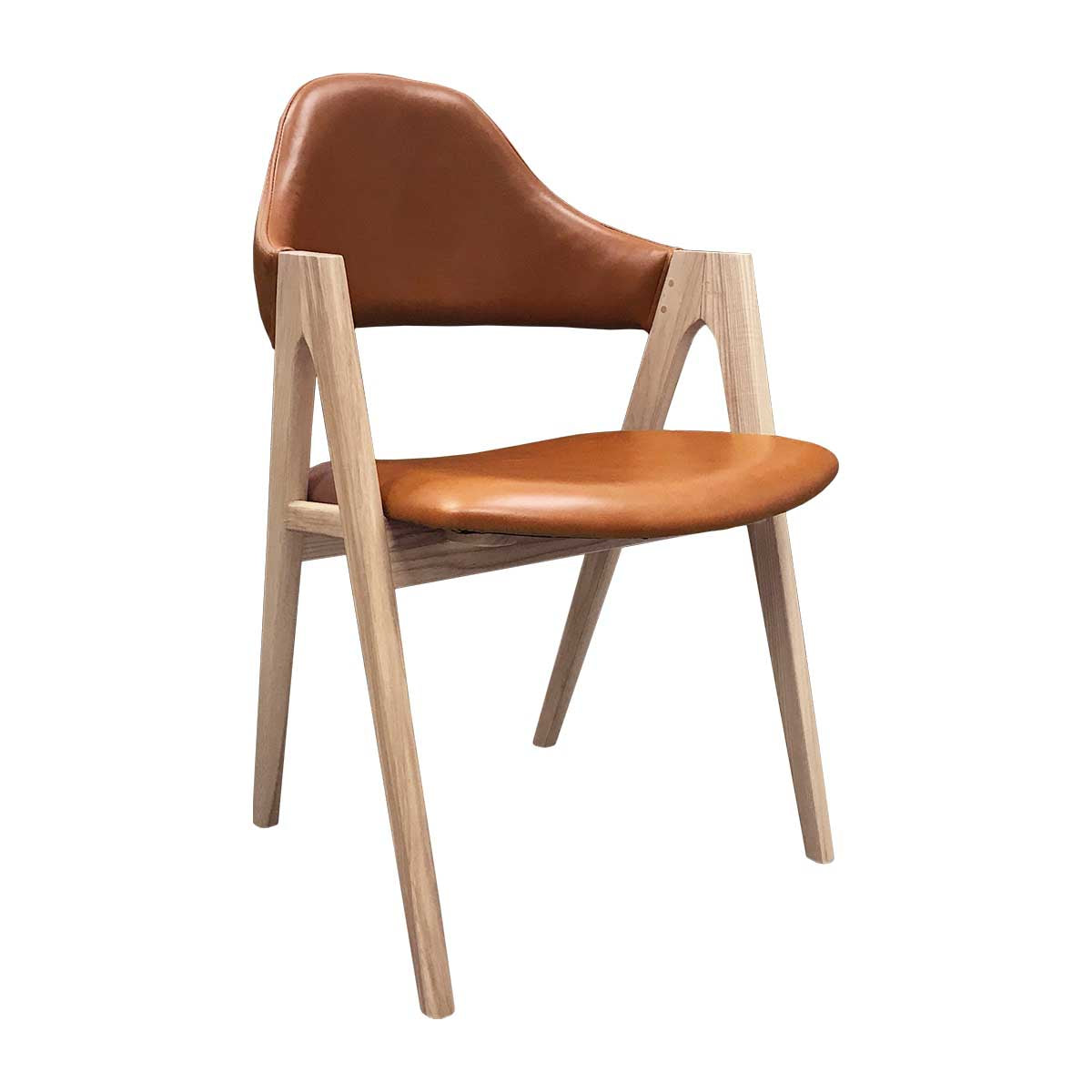 Sergio Leather Dining Chair (Ash)