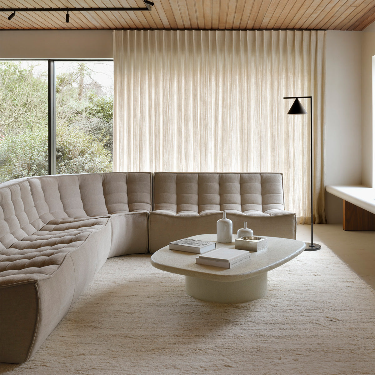 N701 Round Corner Seater Sofa