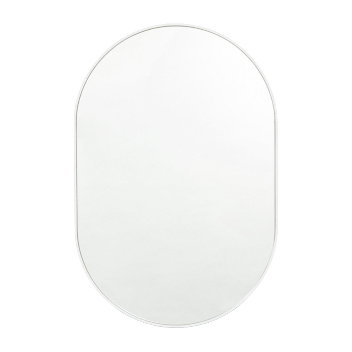 Bjorn Oval Mirror (Bright White)