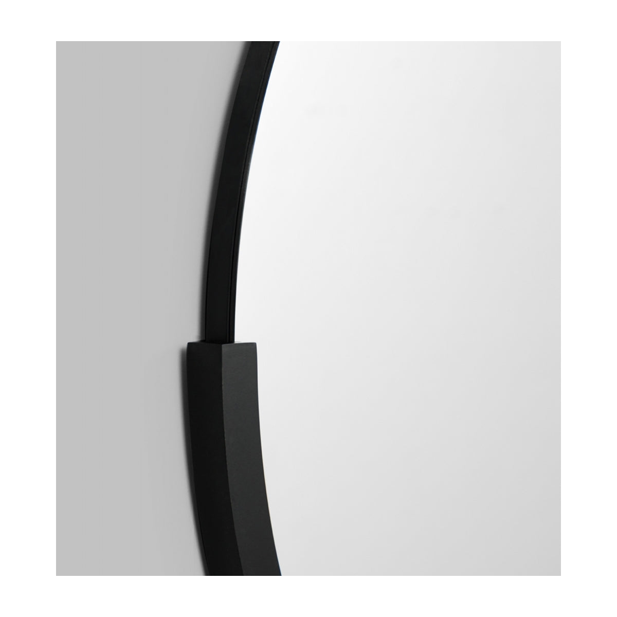 Dawn Round Mirror (Black)