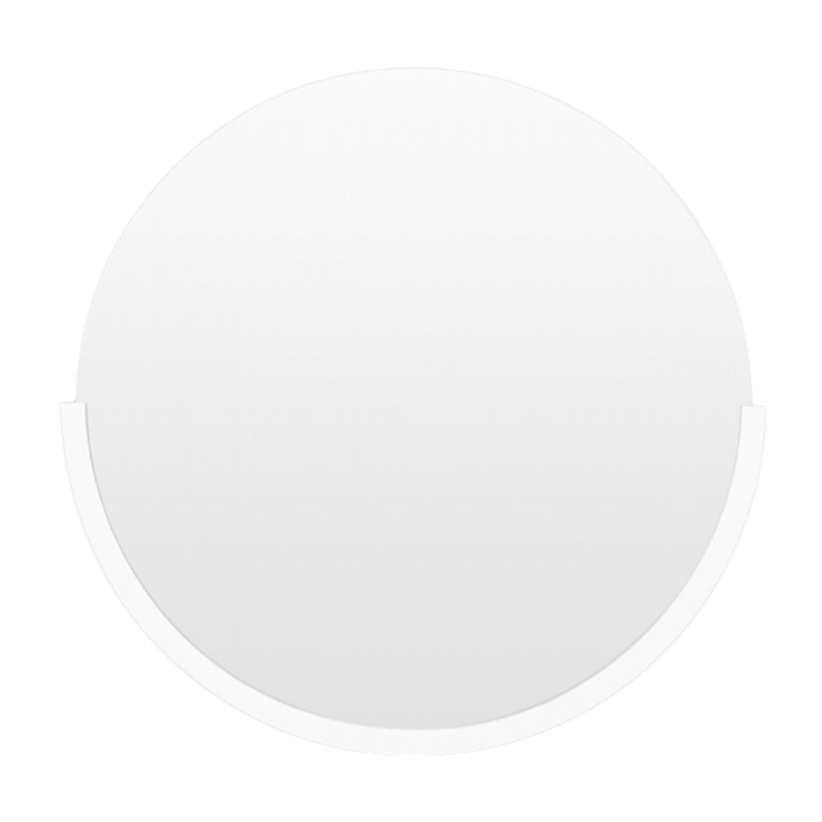 Dawn Round Mirror (Bright White)