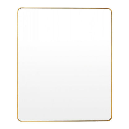 Flynn Curve Rectangle Mirror (Brass)