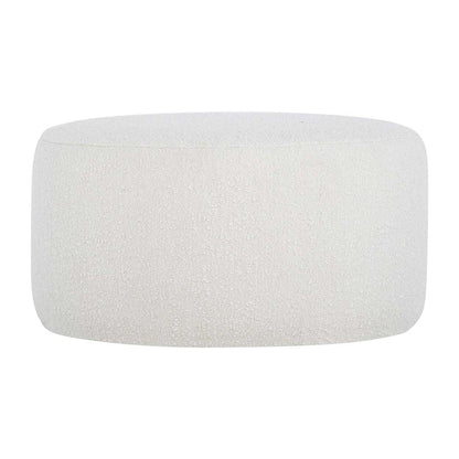 Memphis Boucle Round Ottoman