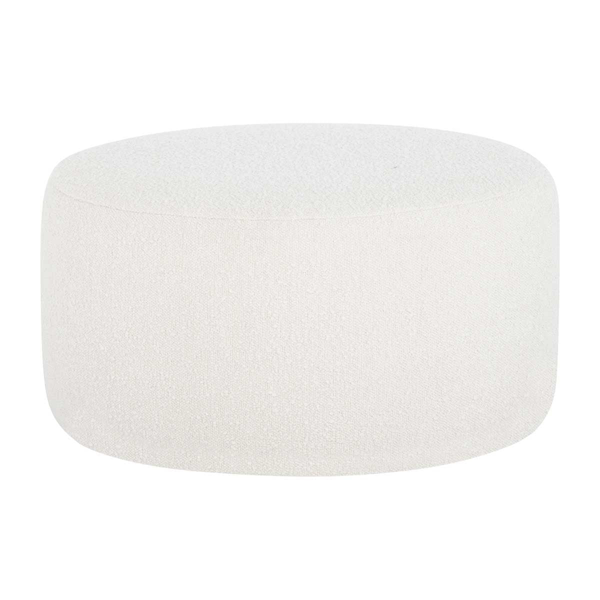Memphis Boucle Round Ottoman