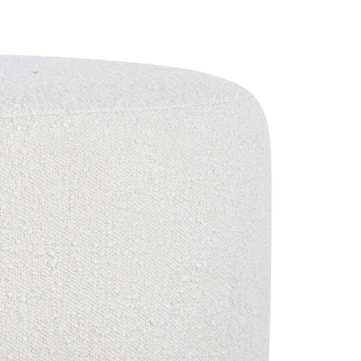 Memphis Boucle Round Ottoman