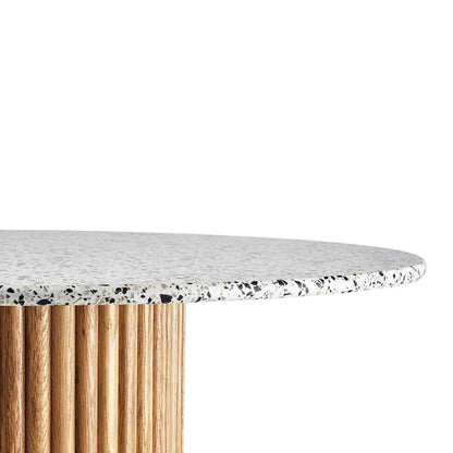 Cosmos Side Table (Oak, Terrazzo)