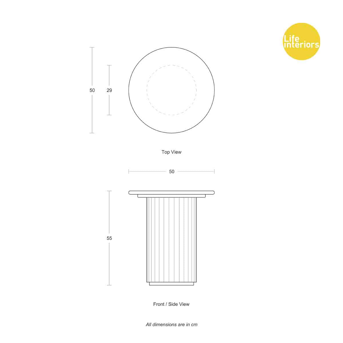 Cosmos Side Table (Oak, Terrazzo)