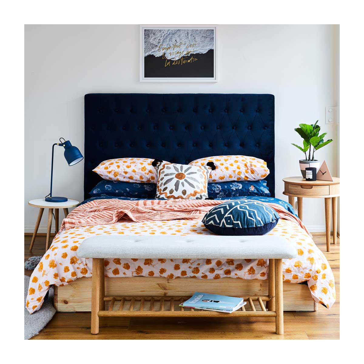 Stockholm Lamp Table (Drawer)